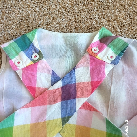 ♥️EUC❤️ BODEN GIRLS CRISS-CROSS BACK TOP - Picture 5 of 7